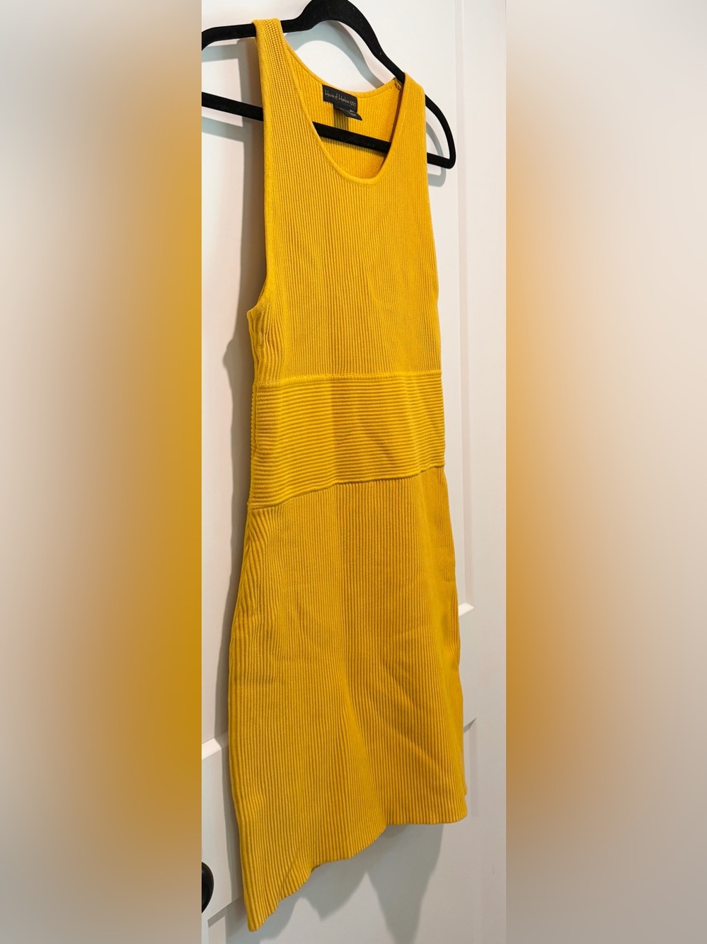 House of Harlow 1960 Mustard Knit Dress L Fall Family Photos Date Night - Picture 4 of 7
